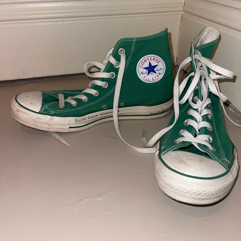 Converse Green High-Top Sneakers